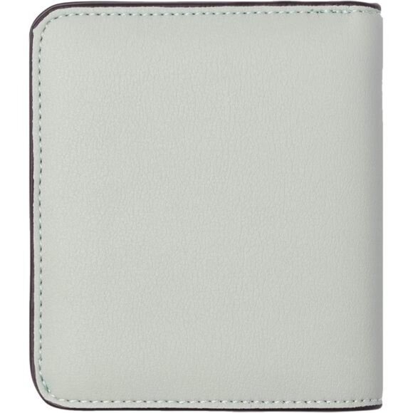 Small Compact Bifold Luxury Wallet Mint Green - Picture 4 of 6